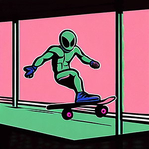 invisible_tangerine_spider_man_goblin_in_the_style_of_the_green_goblin_goblin_driving_flag_pink_skateboard_kickflip_starbucks_goblin_macchiato_in_the_style_of_a_renaissance_paint_3354074686_1_of_2